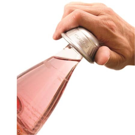 Fabrication Enterprises Dycem Non-Slip Cone-Shaped Bottle Opener, Silver 50-1651S